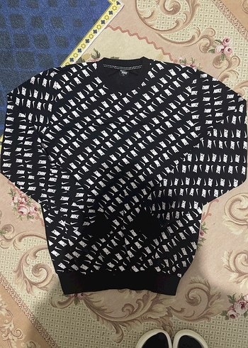 Nike Siyah Oversize Triko Sweatshirt - Görsel 2