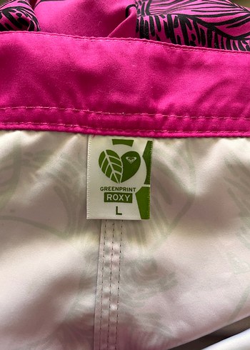 Pembe Çiçek Desenli kadın deniz şortu - Görsel 5