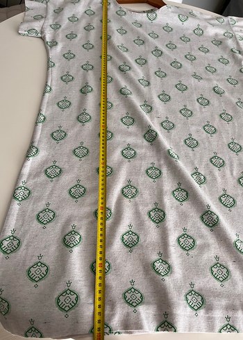 Yeşil Baskılı Bohem Plaj Elbisesi - Görsel 5