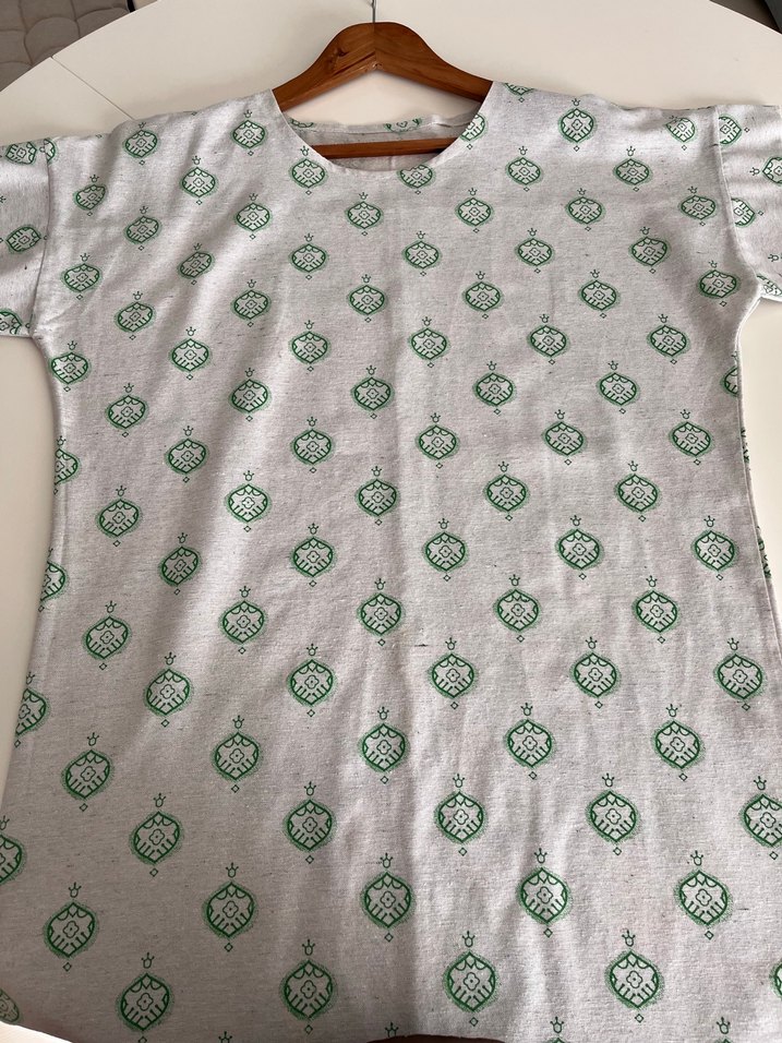 Yeşil Baskılı Bohem Plaj Elbisesi - Görsel 3