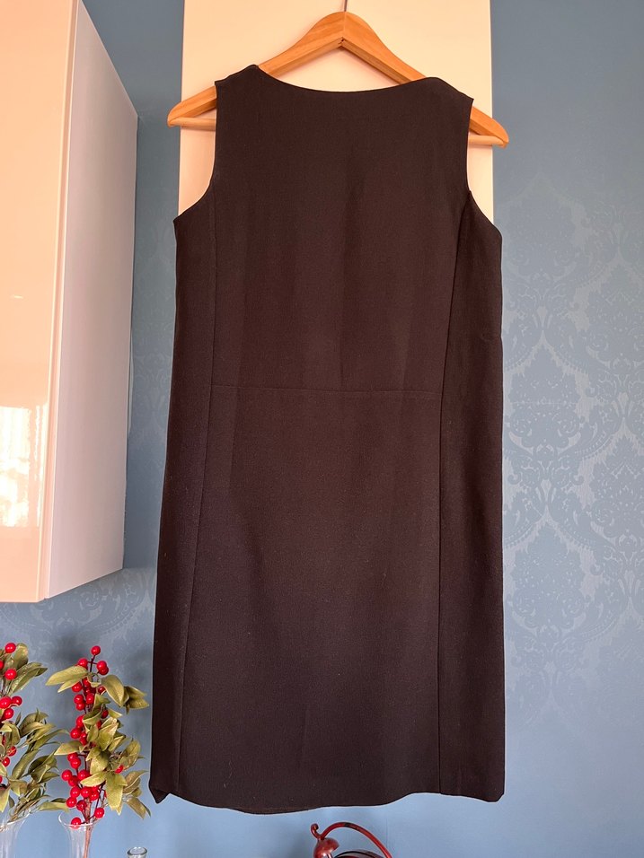 Mango siyah Midi Elbise - Görsel 4