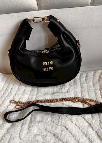 Miu Miu Miu Miu Siyah Deri Kadın Çanta