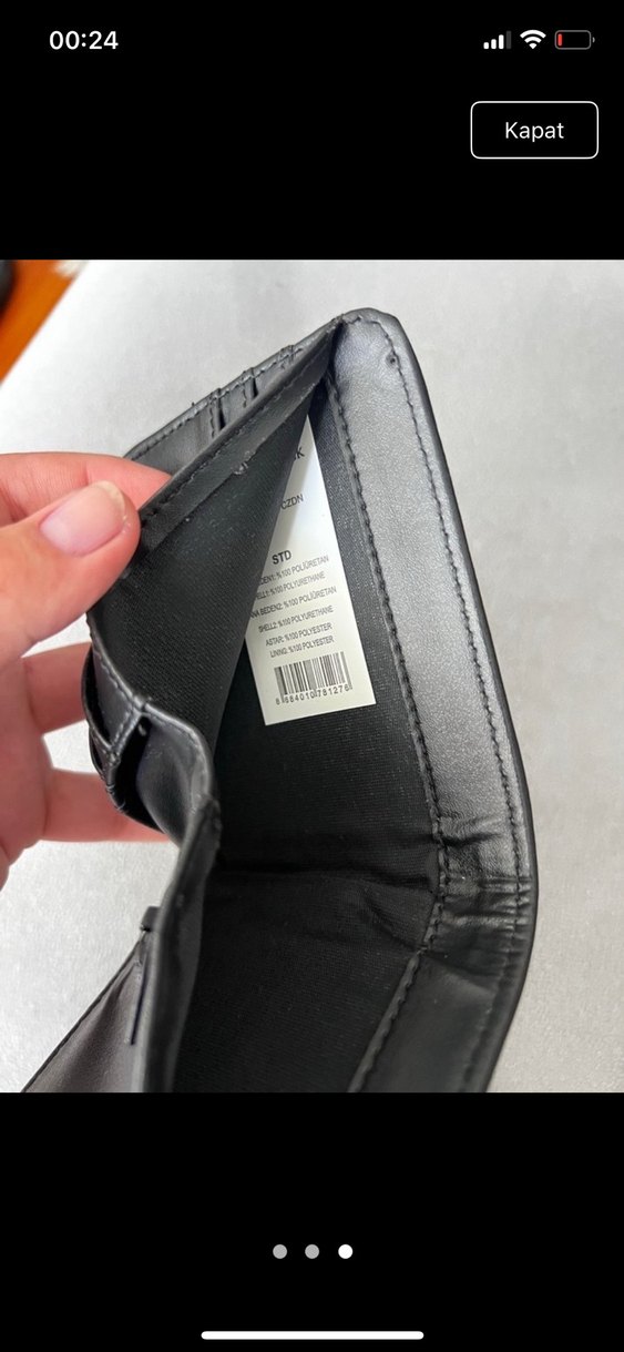 Siyah Minimalist Erkek Cüzdan - Görsel 3