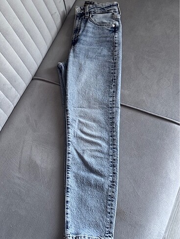 26 Beden MAVİ MOM JEANS PANTOLON