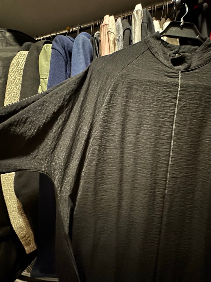 Siyah parlak tesettür elbise - Görsel 2