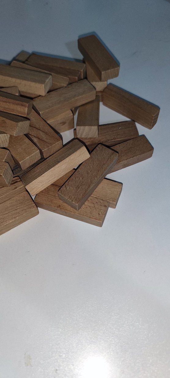 Koyu Bej Ahşap Oyuncak Bloklar - Görsel 2