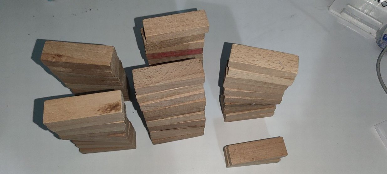 Koyu Bej Ahşap Oyuncak Bloklar - Görsel 3