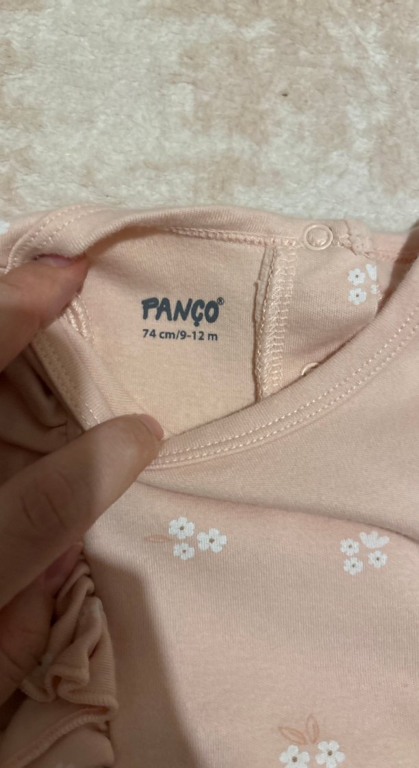 Panço Uzun Kollu Fırfırlı Kız Elbise - Görsel 2