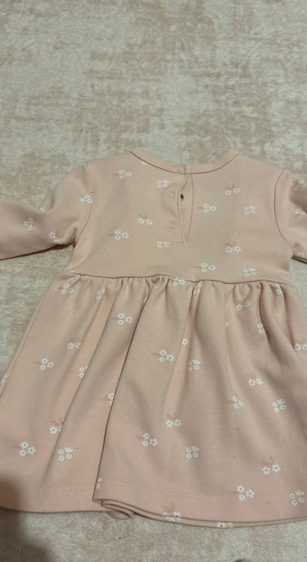 Panço Uzun Kollu Fırfırlı Kız Elbise - Görsel 3