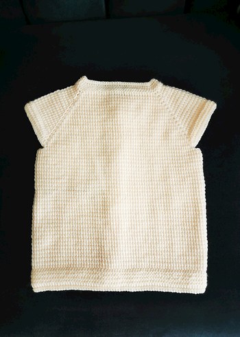 Kızlar için Nakışlı el örgüsü yelek - Görsel 2