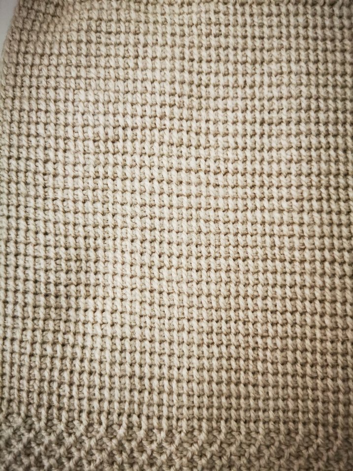 Kız Çocuk Bej Triko Kolsuz Yelek El Örgüsü - Görsel 4