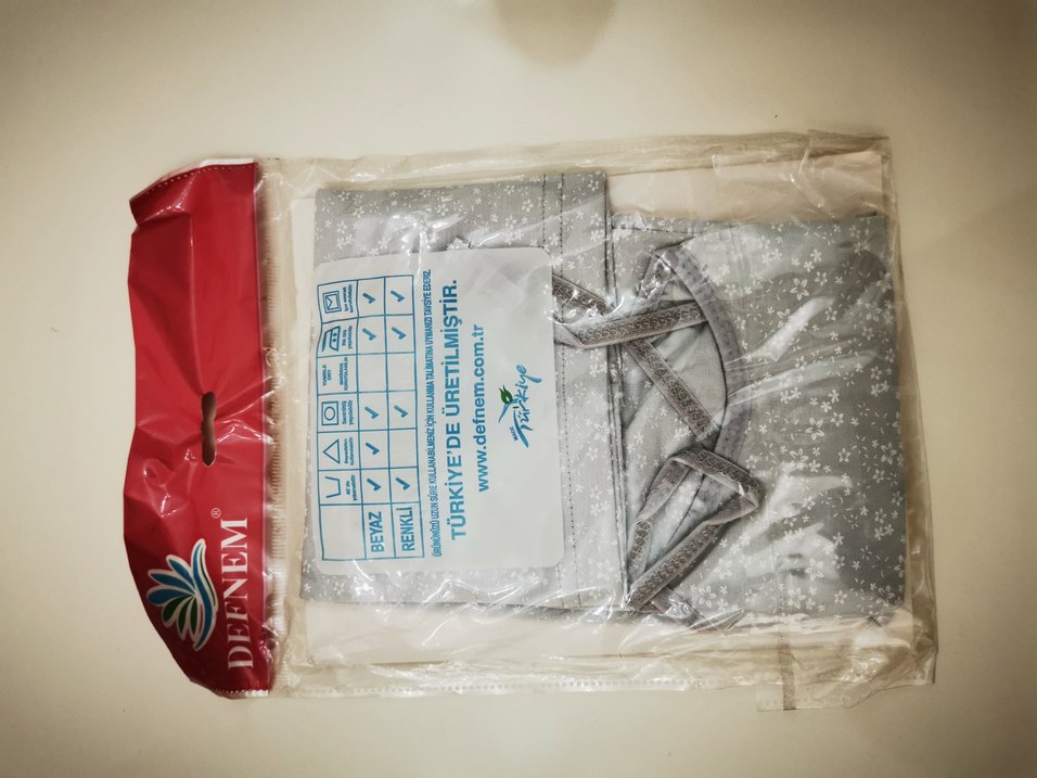 Gri Baskılı Pamuklu Kız Çocuk Atlet Takım - Görsel 2