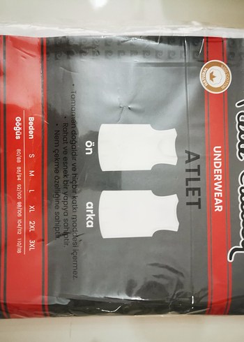 Pierre Cardin Beyaz Baskılı Erkek Atlet 3'lü - Görsel 3