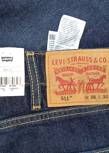 Levi's Erkek 511 Slim Fit Kot Pantolon (38W x 30L) - Görsel 6