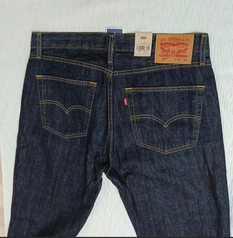 Levi's Erkek 511 Slim Fit Kot Pantolon (36W x 32L) - Görsel 5