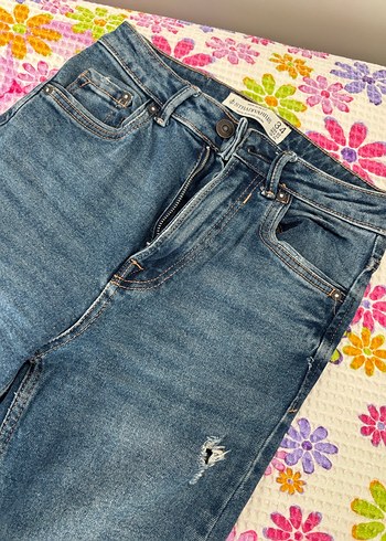 34 Beden mavi Renk Kadın Stradivarius Jean