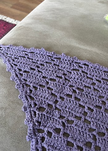 Mor Örgü Kadın bandana - Görsel 4