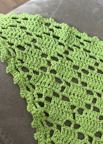 Yeşil Örgü Kadın Bandana - Görsel 3