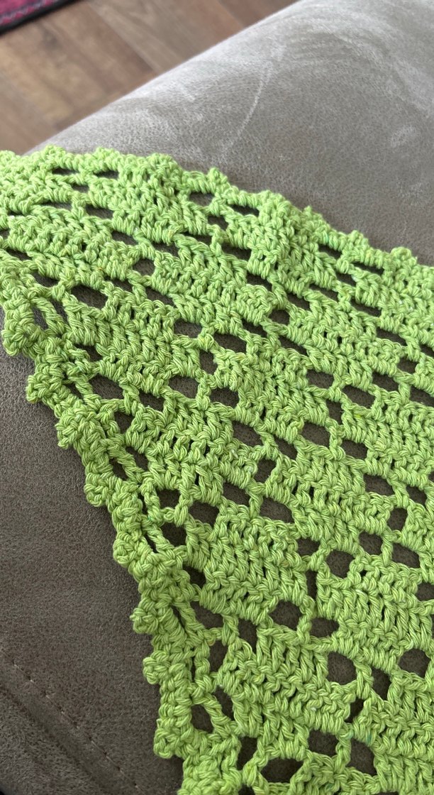 Yeşil Örgü Kadın Bandana - Görsel 3