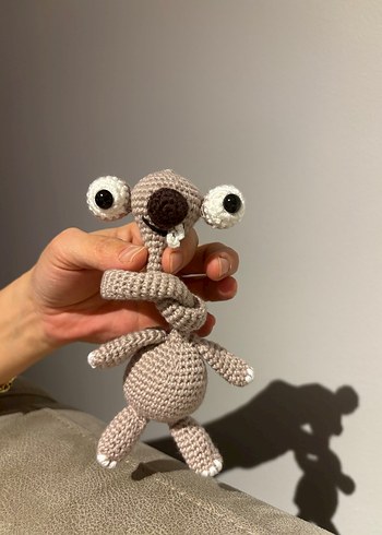 Gri Örgü Peluş Oyuncak Sid - Görsel 2