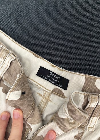 Kadın Kamuflaj Desenli Rahat Pantolon - Görsel 2