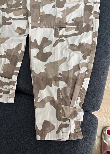 Kadın Kamuflaj Desenli Rahat Pantolon - Görsel 5