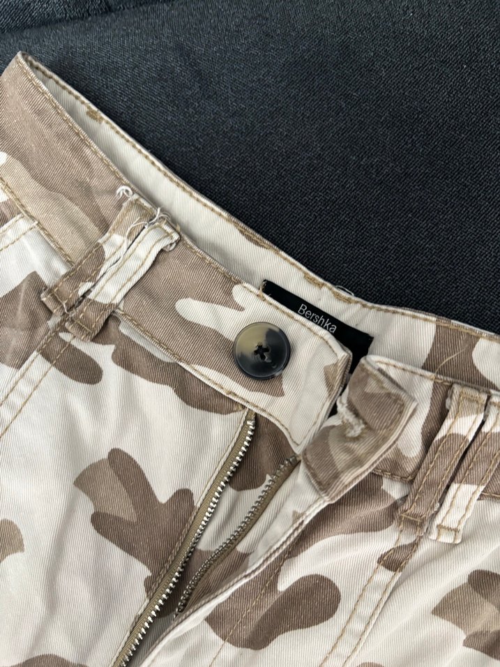 Kadın Kamuflaj Desenli Rahat Pantolon - Görsel 3