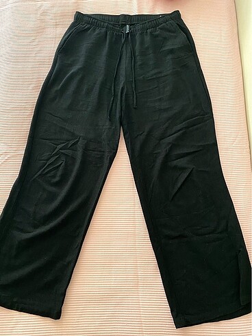 stradivarius siyah keten pantolon