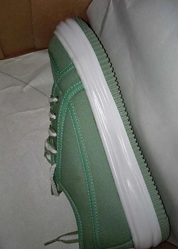 Yeşil Kadın Sneakers Spor Ayakkabı - Görsel 7