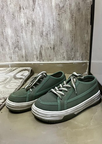 Yeşil Kadın Sneakers Spor Ayakkabı - Görsel 4