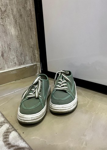 Yeşil Kadın Sneakers Spor Ayakkabı - Görsel 2