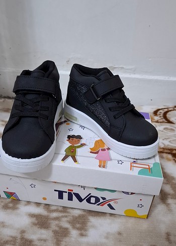 kız Çocuk Siyah Cırtlı ışıklı Sneaker - Görsel 2