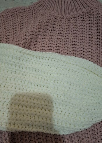 Bohem Tarz Pastel Renkli Kadın Triko Kazak - Görsel 3