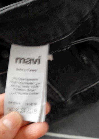 Siyah Dar Kesim Denim Kadın Pantolon - Görsel 8