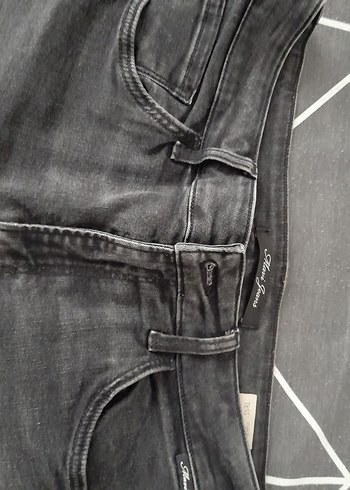 Siyah Dar Kesim Denim Kadın Pantolon - Görsel 7