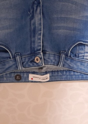 Kadın Mavi Regular Fit Denim Pantolon - Görsel 7