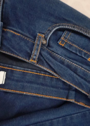 kot kadın pantolon yanları şirin kot detayı var şık tarz giy çık - Görsel 3