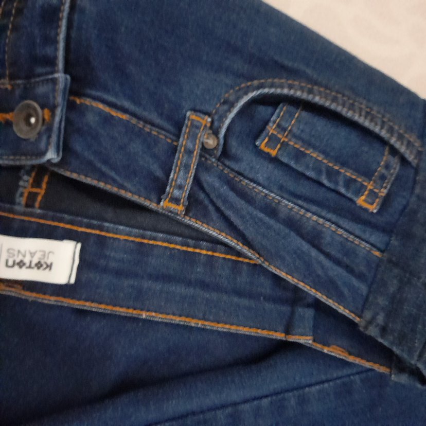 kot kadın pantolon yanları şirin kot detayı var şık tarz giy çık - Görsel 3