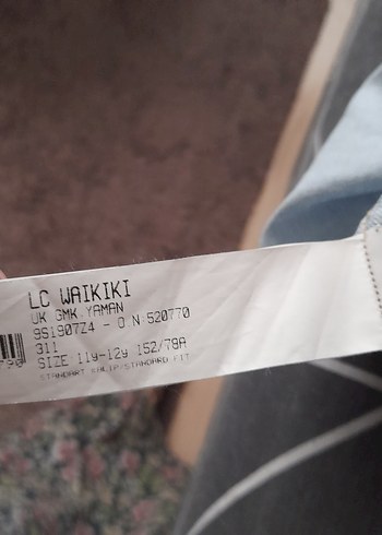 mavi kot Erkek Gömlek 2 kes giyildi tarz ve şık üründür - Görsel 3