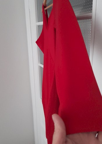 Kırmızı yarım boy  abiye - Görsel 4