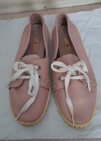 Pembe Bağcıklı Kadın Günlük Ayakkabı - Görsel 4