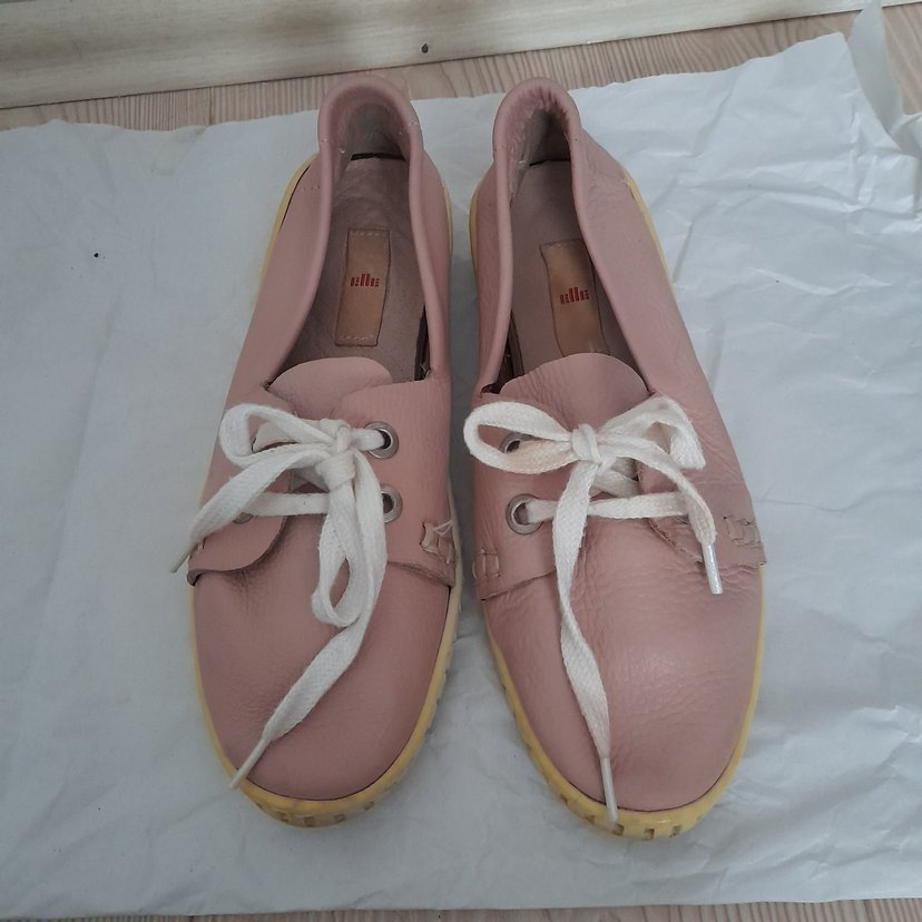 Pembe Bağcıklı Kadın Günlük Ayakkabı - Görsel 4