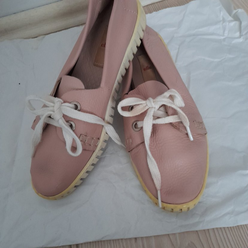 Pembe Bağcıklı Kadın Günlük Ayakkabı - Görsel 3