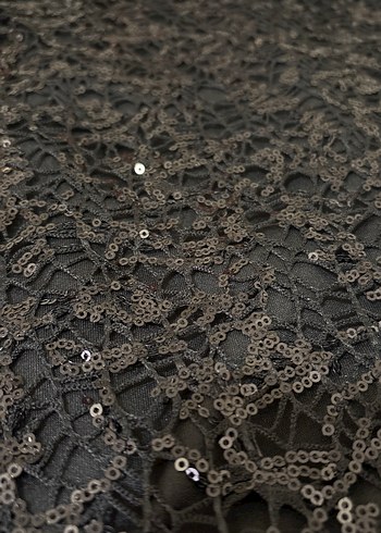 Siyah Payetli Mini Etek - Görsel 4