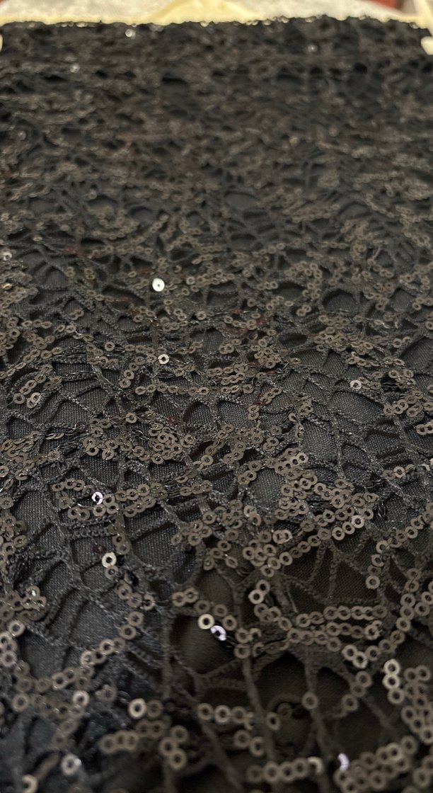 Siyah Payetli Mini Etek - Görsel 4