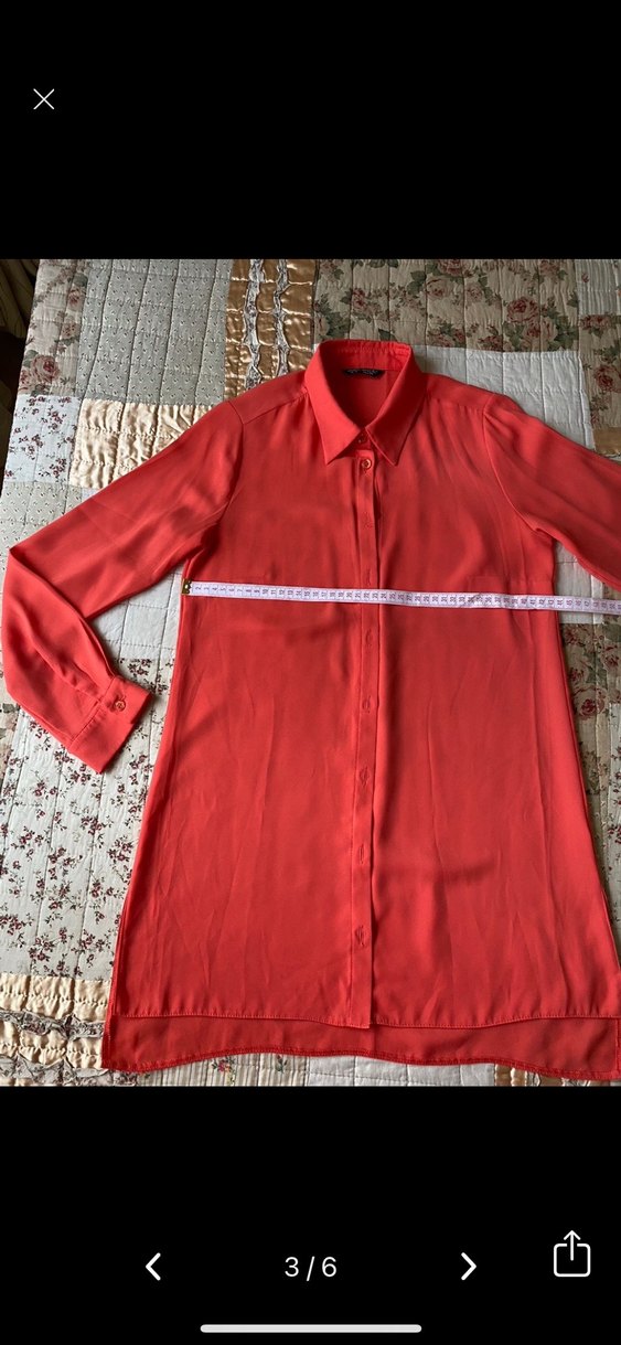 Kadın Uzun Kollu Düğmeli Gömlek - Görsel 3