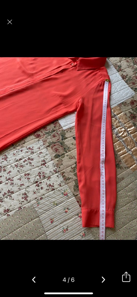 Kadın Uzun Kollu Düğmeli Gömlek - Görsel 4