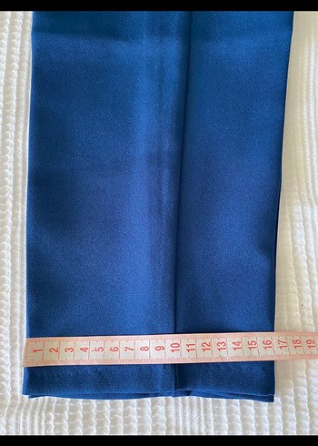 Mavi Pilili Kadın Kumaş Pantolon - Görsel 6