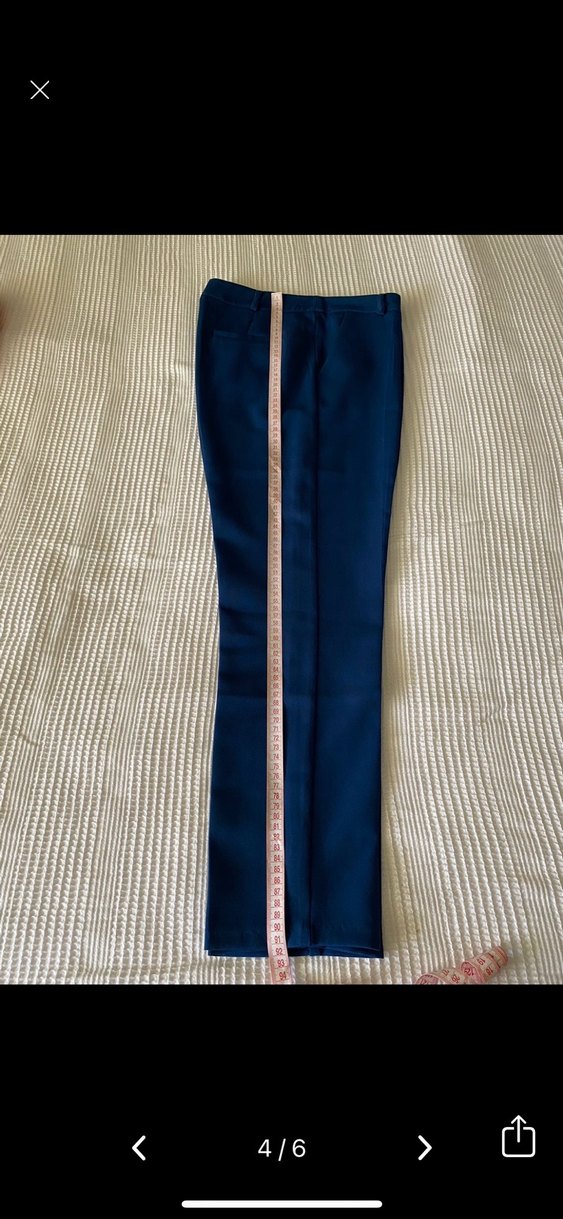 Mavi Pilili Kadın Kumaş Pantolon - Görsel 4