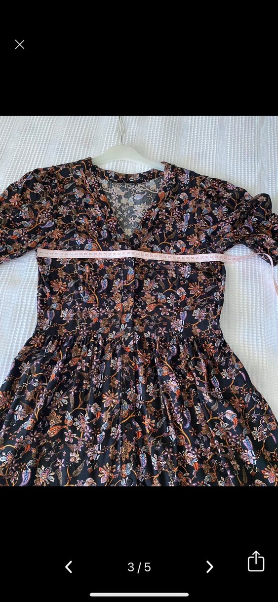 Bohem Çok Renkli Midi Elbise - Görsel 3